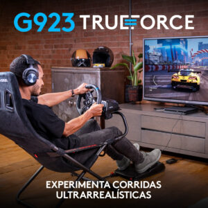 Simulador Volante com Pedais Logitech G923 Trueforce Compatível com PS4 PS5 PC