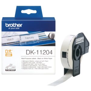 Rolo Etiquetas Original Brother DK11204 17x54 mm 400 Unidades pré Cortadas