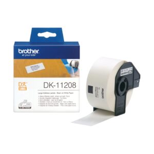 Rolo Etiquetas Original Brother DK11208 38x90 mm 400 Unidades pré Cortadas