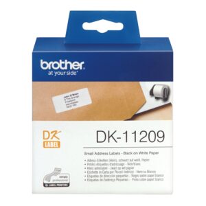 Rolo Etiquetas Original Brother DK11209 29x62 mm 800 Unidades pré Cortadas