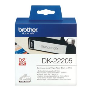 Rolo Etiquetas Original Brother DK22205 62mm x 30.48 metros