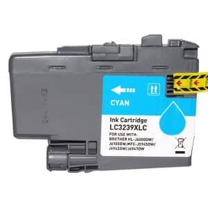 Tinteiro Compatível Brother LC3239XL Substitui LC3239XLC Alta Capacidade Azul