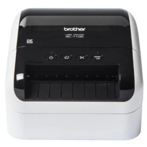 Impressora de Etiquetas Brother QL-1100C Térmica 103mm USB Branca e Preto