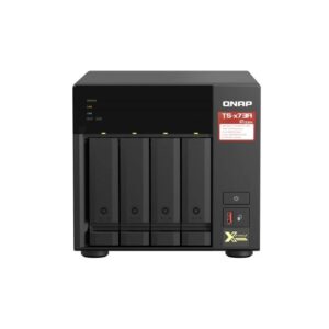 NAS QNAP TS-473A-8G 4 Baías 3.5"- 2.5" 8GB DDR4 Formato Torre