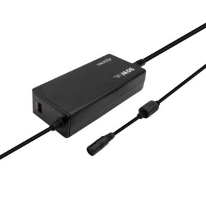 Transformador Universal Aisens ASLC-90WAUTO-BK 90W Automático 12 Conectores Output 15-20V 1USB QC3.0