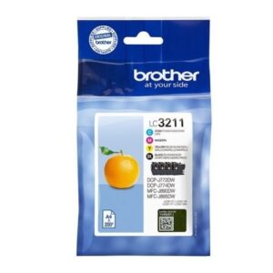 Tinteiro Original Multipack Brother LC-3211VAL Azul Magenta Amarelo Preto