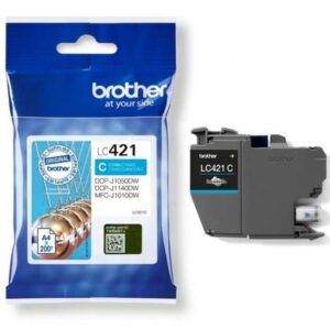 Tinteiro Original Brother LC421C Ciano