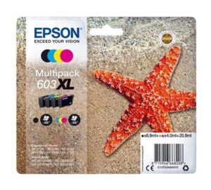 Tinteiro Original Multipack Epson nº603 XL Alta Capacidade Azul Magenta Amarelo Preto