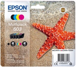 Tinteiro Original Multipack Epson nº603 Azul Magenta Amarelo Preto