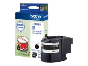 Tinteiro Original Brother LC22UBKBP XL Alta Capacidade Preto