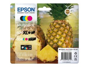 Tinteiro Original Multipack Epson 604XL Alta Capacidade Preto 604 Azul Magenta Amarelo