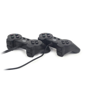 Conjunto 2x Gamepad USB para PC MultiPlayer Preto