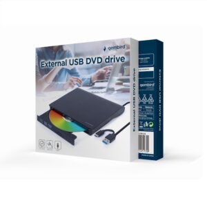 Dvdrw Gembird Externa Usb 2.0 Preto