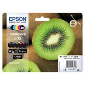 Tinteiro Original Multipack Epson 202 Preto Preto Photo Amarelo Azul Magenta