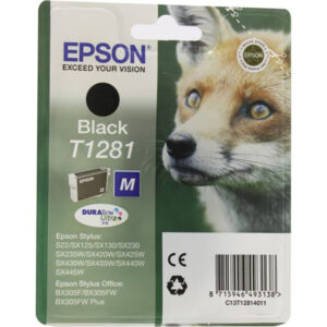 Tinteiro Original Epson T1281 Preto