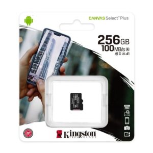 Micro Sd Kingston CANVAS Select Plus 256GB microSD XC Class 10 100Mb