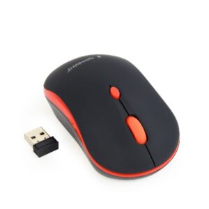 Rato Gembird Wireless 1600Dpi PretoVermelho