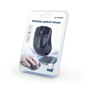 Rato Gembird Wireless Comfort 1600Dpi Preto