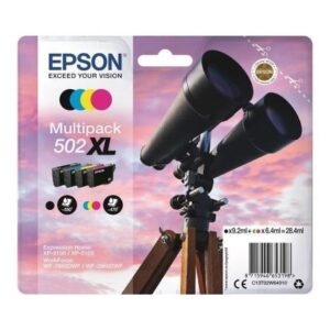 Tinteiro Original Epson Multipack nº502XL Alta Capacidade Preto Azul Magenta Amarelo