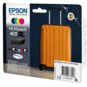 Tinteiro Original Multipack Epson nº405 XL Alta Capacidade Preto Azul Amarelo Magenta