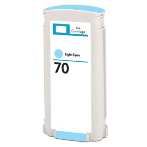 Tinteiro Compatível HP 70 Azul Claro Substitui C9390A 130mL