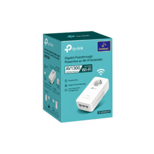 Adaptador Powerline TP-Link TL-WPA8631P Alcance 300m 1300Mbps Gigabit Dual Band Wireless 300Mbps+867Mbps