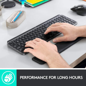 Apoio Pulso Logitech Mx para Teclado Preto