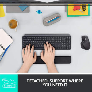 Apoio Pulso Logitech Mx para Teclado Preto