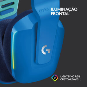 Auscultadores Gaming Sem Fios Logitech com Microfone G733 Azul