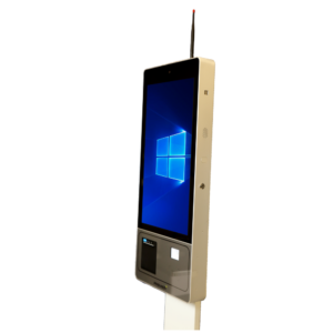 Kiosk Premier 27 Intel J1900 4Gb 128Gb Impressora 80MM NFC Alumínio