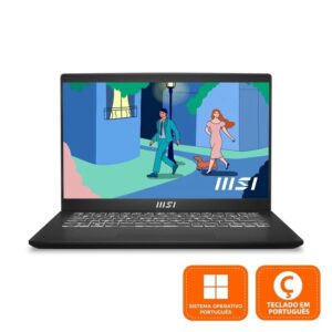 Portátil MSI Modern 14 C12M-051PT Intel Core i7-1255U 16Gb 1Tb 14" Full HD Win11 - Teclado PT