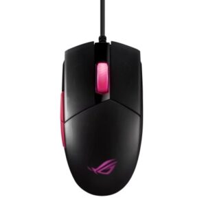 Rato Óptico Gaming Asus Rog Strix Impact II Electro Punk Rgb Preto e Rosa