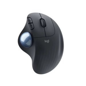 Rato Sem Fios Ergonómico Logitech M575 Trackball Preto