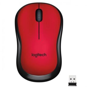 Rato Sem Fios Logitech M220 Silent 1000 Dpi Vermelho