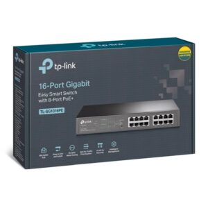 Switch TP-LINK TL- SG1016PE 16portas Gigabit 8xPoE 802.3af