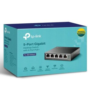 Switch TP-Link TL-SG1005LP 5 portas Gigabit 4portas PoE+