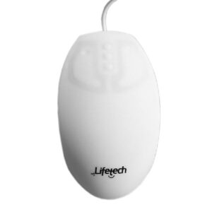 Rato Lifetech Silicone Higienizável Lavável Usb Branco