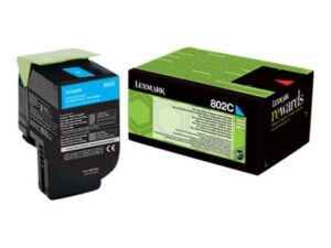 Toner Original Lexmark 802C Azul