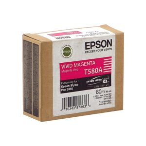 Tinteiro Original Epson T580A Magenta Vivido