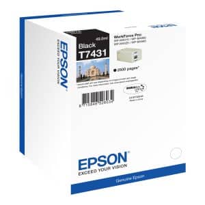 Tinteiro Original Epson T7431 Preto