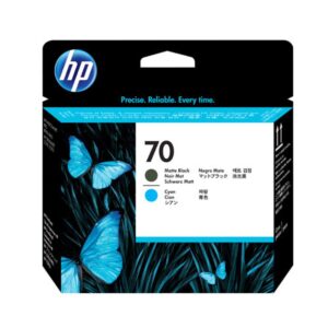 Cabeça de Impressão Original HP nº70 Preto Mate e Azul