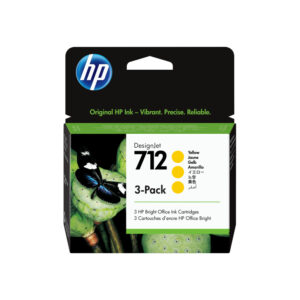 Tinteiro Originais HP nº712 Amarelo Pack de 3