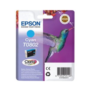 Tinteiro Original Epson T0802 Azul