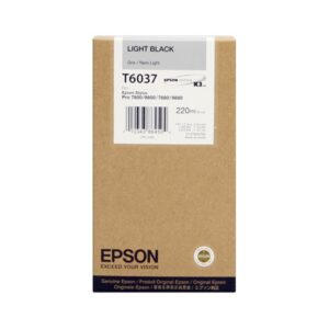 Tinteiro Original Epson T6037 Preto Claro