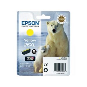 Tinteiro Original Epson nº26 XL Alta Capacidade Amarelo