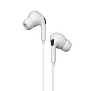 Auriculares Halfmman Smart In-Ear Type-C Com Microfone Branco