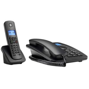 Telefone Motorola C4201 Combo Fixo e Sem Fios Preto