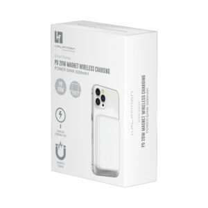 PowerBank Halfmman Magnet Wireless PD 20W Branco