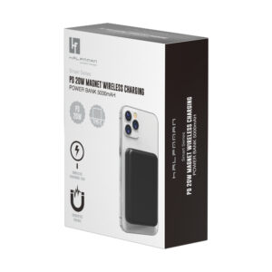 PowerBank Halfmman Magnet Wireless PD 20W Preto