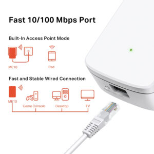 Repetidor Extensor Mercusys ME10 300 Mbps Wi-fi